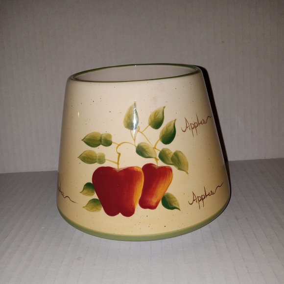 Apple Orchard Collection Home Interiors & Gifts Candle jar lamp shade topper - Picture 1 of 5